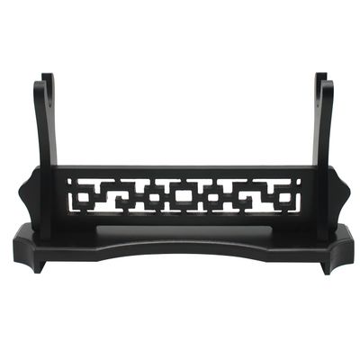 WANLIAN Sword Stand One-Tier Sword Holder, Desktop Samurai Sword Katana Gladiator Sword Rack for Display, Black
