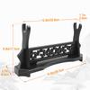 WANLIAN Sword Stand One-Tier Sword Holder, Desktop Samurai Sword Katana Gladiator Sword Rack for Display, Black view 2