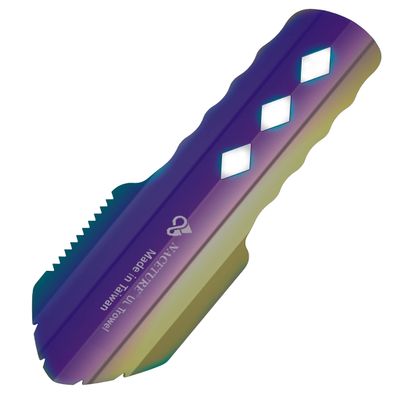 NACETURE Ultralight Backpacking Trowel Aluminum Shovel Small Potty Multitool with Longer Handle Design Essential for Hiking, Camping and Survival Bags (Titanium Alloy 1 Pack)