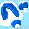 10 Pcs Sport Mouth Guards Gum Teeth Armor Game Guard for Boxing Basketball Football Hockey Karate Basketball Rugby Match (Lake Blue) view 3