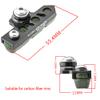 BBxunsless Bicycle C Caliper Extended Brake Pad (Set of 2) Bike Wear-Resistant Replaceable Carbon Fiber Rim for Road Bike,MTB,Folding Bike (Black-Green) view 2