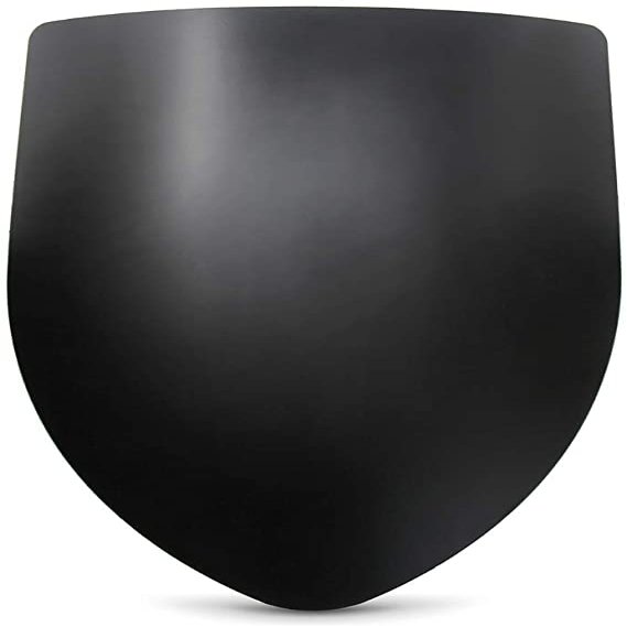 Blank Medieval Shield - 16 Gauge Steel Battle Ready - Black - One Size