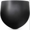 Blank Medieval Shield - 16 Gauge Steel Battle Ready - Black - One Size view 1