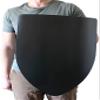 Blank Medieval Shield - 16 Gauge Steel Battle Ready - Black - One Size view 3