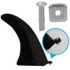 Sliding Fin Screws Standard T Nut Screw and Plate Set Stainless Steel Tool Free Replacement Surfboard Accessories Fit for Longboard Paddle Board Surfing, 3 Pcs Silver(Silver) view 2