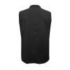 Mens Sleeveless Shirts Linen Cotton Casual Button Down Collar Muscle T-Shirts Regular Fit Cut Off Solid Tees Tops Pocket Black view 3
