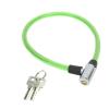 Bike Lock Cable with Key Steel Wire Portable Cable Lock Security Lock for Motorcycle Gate 3 Colors(Green) view 1