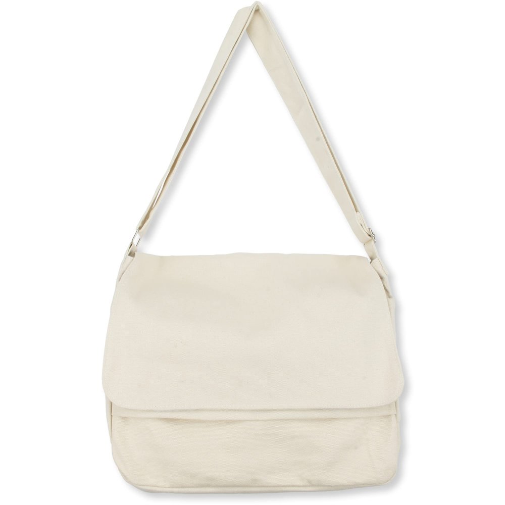 Canvas Messenger Bag Cross Body Bag Shoulder Bag Simple Design Thick and Sturdy (Beige)