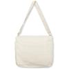 Canvas Messenger Bag Cross Body Bag Shoulder Bag Simple Design Thick and Sturdy (Beige) view 3