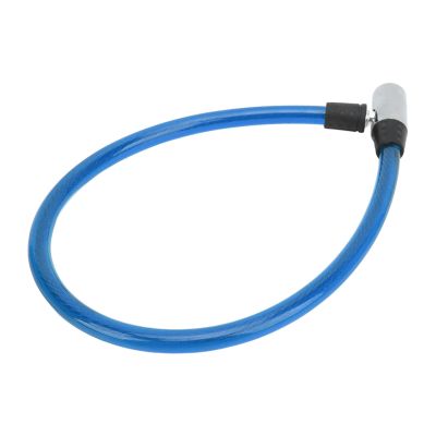 SPYMINNPOO Bike Lock Cable with Key Steel Wire Portable Cable Lock Security for Motorcycle Gate 3 Colors (Blue)