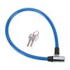 SPYMINNPOO Bike Lock Cable with Key Steel Wire Portable Cable Lock Security for Motorcycle Gate 3 Colors (Blue) view 2