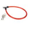 Bike Lock Cable with Key Steel Wire Portable Cable Lock Security Lock for Motorcycle Gate 3 Colors view 2