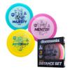 Discmania Distance Driver Disc Golf Set (3-Pack), Long Range Disc Golf Driver Set, Disc Golf Drivers, Disc Golf Discs Set Includes Majesty, Mentor & Astronaut (Colors May Vary) view 1