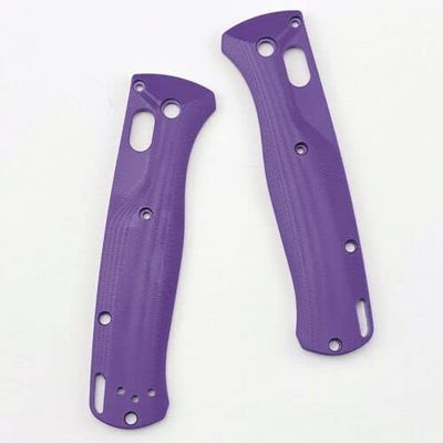 1Pair Handle Non-slip Patch DIY G10 Scales Kits For Benchmade Bugout 535 Knife (Purple)