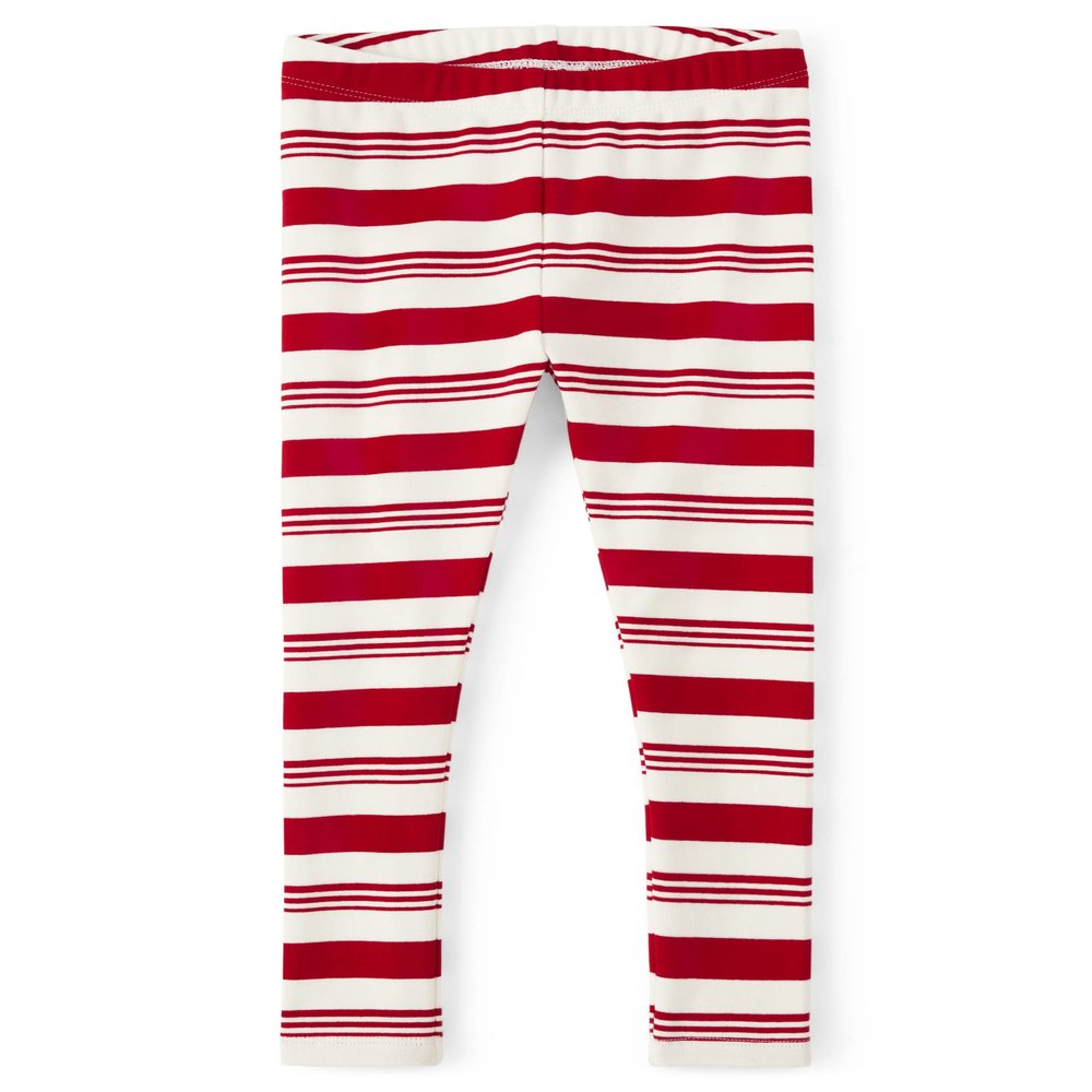 Gymboree Girls and Toddler Leggings, Holiday Exp Candy Cane, 4T