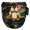 Dancing Gopher Camo Embroidered Putter Cover by ReadyGolf - Mallet view 3