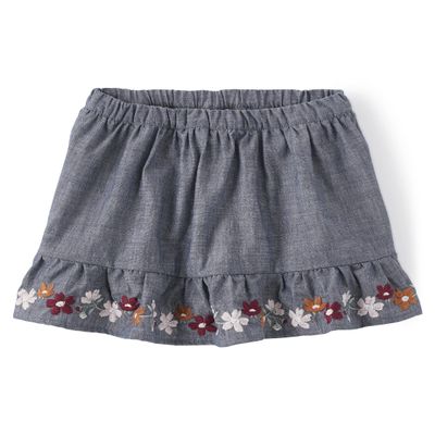 Gymboree Girls and Toddler Fashion Skorts, Western Indigo Denim, 18-24 Months