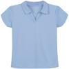 Izod Girls School Uniform Short Sleeve Performance Polo, Light Blue, 2T view 1