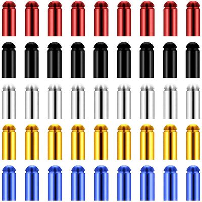 XIWENQUKU 45 Pcs Dart Flight Wing Savers Protectors Aluminum Alloy Dart Wing Corrector Fixed 90 Degrees Professional Competition Dart Accessories (5 Colors)