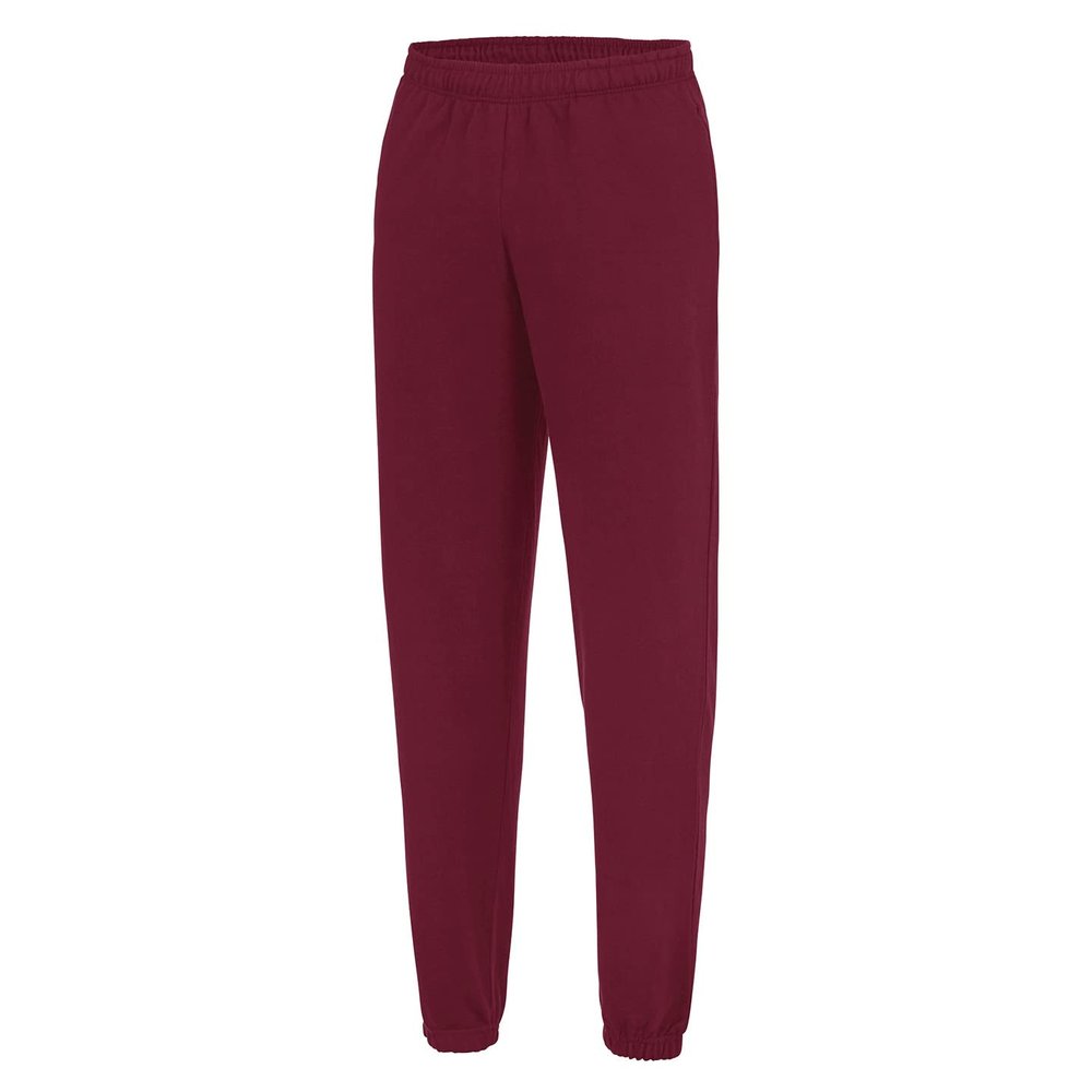 AWDis Just Hoods JH072 College Cuffed Sweatpants - Burgundy - L