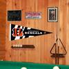 Cincinnati Bengals White Stripes Pennant Banner Flag view 2
