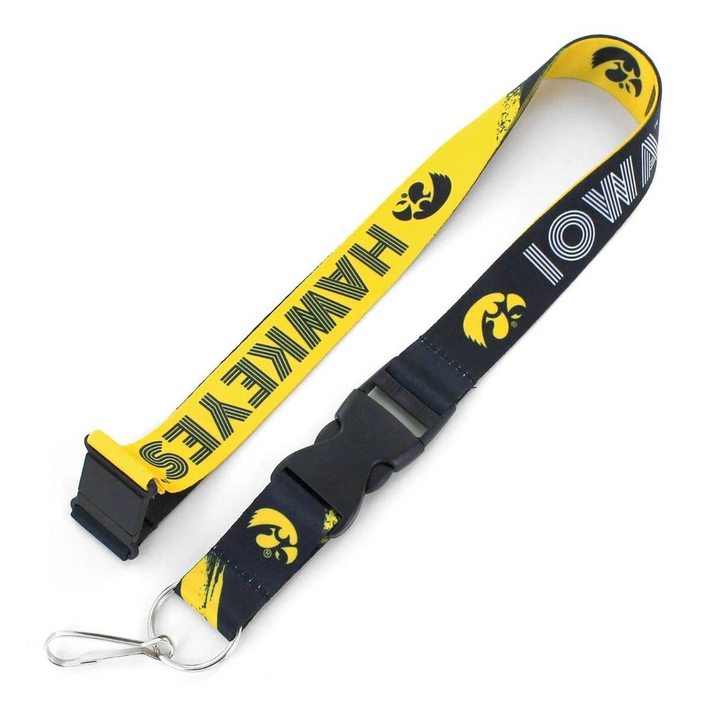 Aminco NCAA Iowa Hawkeyes Crossfade Lanyard