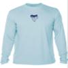 Great White Shark Shirt: UV UPF+ 50 Long Sleeve: Protection T-Shirt: Lt. Blue - S view 2