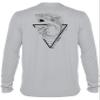 Great White Shark Shirt: UV UPF+ 50 Long Sleeve: Protection T-Shirt: Gray - S view 1