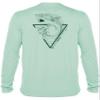Great White Shark Shirt: UV UPF+ 50 Long Sleeve: Protection T-Shirt: Seagreen - M view 1