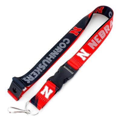 Aminco NCAA Nebraska Cornhuskers Crossfade Lanyard