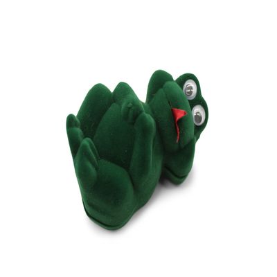 Gorgeous Ring Box by FELANA'S | Dimensions: 4.5 x 4.5 x 7.5 cm - 1.77 x 1.77 x 2.95 in | Froggie Shaped Elegant Ring Boxes for Wedding, Prom, Engagement and Many more Special Moments