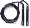 EliteSRS Heavy Beaded Jump Rope for Fitness - Unbreakable Long Handles & Shatterproof Beads - Adjustable Weighted Skipping Rope for Adults - Black view 1