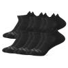 32 Degrees Women's 6 Pack Comfort Ankle Socks | Anti-Odor | Cushioned Heel |Arch Support | Active | Casual | Work, Black, Medium view 1