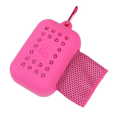 FTYRWU7IWO Instant Cooling Towel Convenient Silicone Case Sport Towel Breathable Yoga Towel Fast Drying Yoga Towels Breathable Cooling Towel for Running Gym Workout Fitness