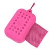 FTYRWU7IWO Instant Cooling Towel Convenient Silicone Case Sport Towel Breathable Yoga Towel Fast Drying Yoga Towels Breathable Cooling Towel for Running Gym Workout Fitness view 1