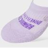 32 DEGREEES Women's 6 Pack Comfort No Show Socks | Anti-Odor | Heel Grips | Arch Support | Active | Casual | Work, Pink/Purple/Grey, Medium view 3
