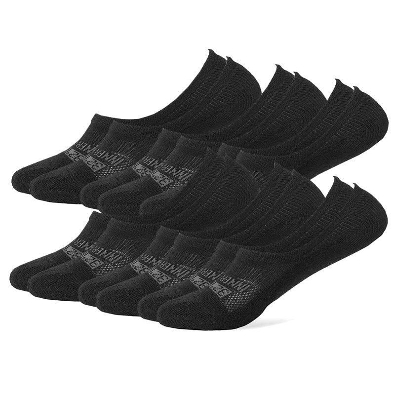 32 DEGREEES Women's 6 Pack Comfort No Show Socks | Anti-Odor | Heel Grips | Arch Support | Active | Casual | Work, Black, Medium