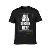 Custom T Shirts Add Photo Text Picture Personalized Unisex Tee Gift Black 3XL view 4