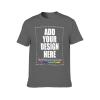 Custom T Shirts Add Photo Text Picture Personalized Unisex Tee Gift Dark Gray L view 4