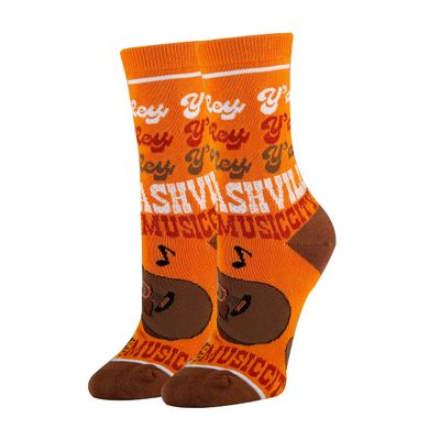 Womens Novelty Funny Crew Socks, Hey Y'all, Colorful Dress Cotton Socks Crazy Cool Socks 5-10