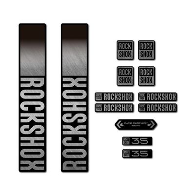 STAR SAM Compatible Stickers with Bike Fork Rock Shox 35 2021 Metallic Silver 1 CMT