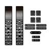 STAR SAM Compatible Stickers with Bike Fork Rock Shox 35 2021 Metallic Silver 1 CMT view 1