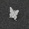 2PCS Rhinestone Crystal Butterfly Shoe Clips Shoe Buckle Dress Hat Accessories for Bridal Wedding Party Shoe Decoration (White) view 2