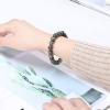 Gfsdjalkj Round Natural Stone Dragon Blood Bracelet Suitable for Men Women (Length : 6mm, Metal Color : Dinosaur Stone) view 4