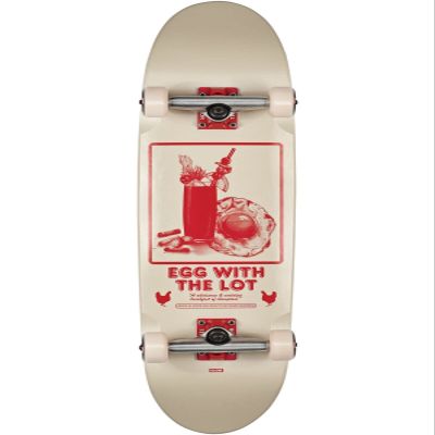 Globe Skateboard Eggy Off White/The Lot Egg Shape Cruiser 8.625" x 31.75"