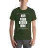 Custom Cotton T Shirt Personalize Shirts Photo Tshirt for Women Men Gift Army Green 5XL view 1
