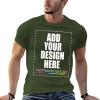 Custom Cotton T Shirt Personalize Shirts Photo Tshirt for Women Men Gift Army Green 5XL view 2