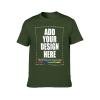 Custom Cotton T Shirt Personalize Shirts Photo Tshirt for Women Men Gift Army Green 5XL view 4