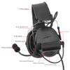 TSVISIONCORE Tactical Headset with U94 PTT Detachable headband and rail adapter,for ARC,Mlok,Team Wendy rail,Airsoft sports(Black) view 4