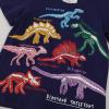 Toddler Luminous Dinosaur Tees Shirt Kids T-Shirt Crewneck Summer Tops for 2-7 Years Boys (7 Years, Dark Blue) view 2